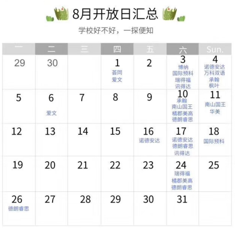 <a href='http://m.wopb.cn/szschool/' target='_blank'><u>深圳國際學(xué)校</u></a>8月開放日匯總